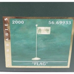 Dept 56 Snowbabies Starlight Games Flag 9" Display Retired #56.69933